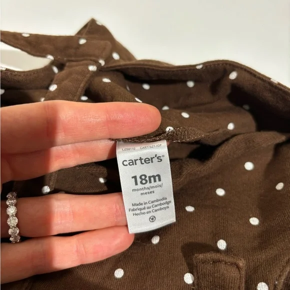 Carter’s Thanksgiving Turkey dress 18 months toddler brown - Picture 10 of 11